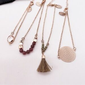 NWT Aeropostale Boho Gold Tone Bracelet Set of 4